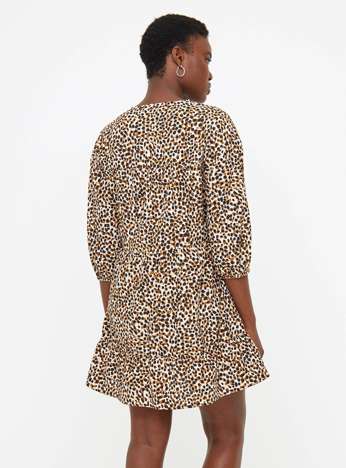 Animal Spot Print Tiered Dress 12 - Image 4